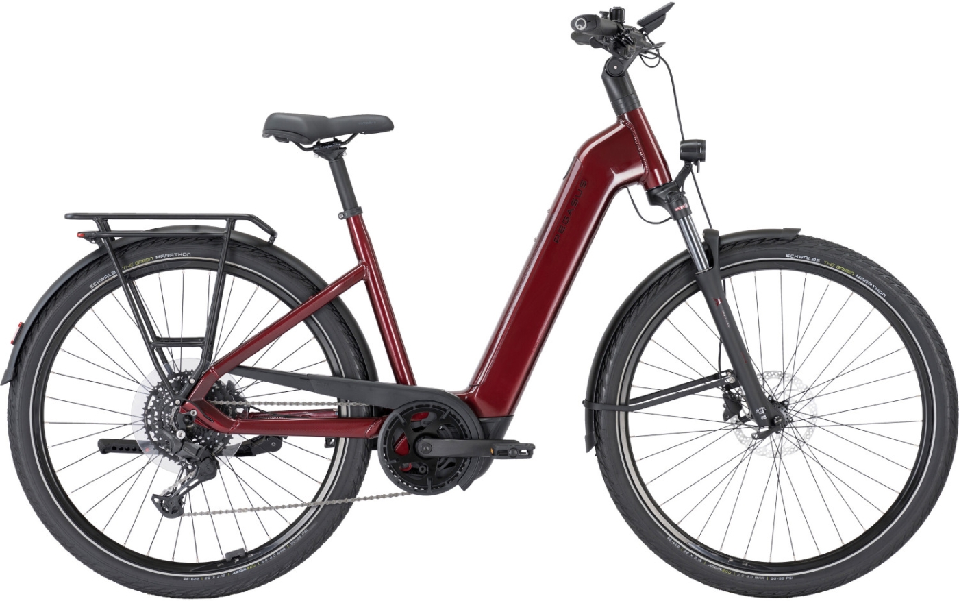 E-Bike - Pegasus Premio Evo 10 Lite Wave rot / Akku: 600 Wh - 45 cm