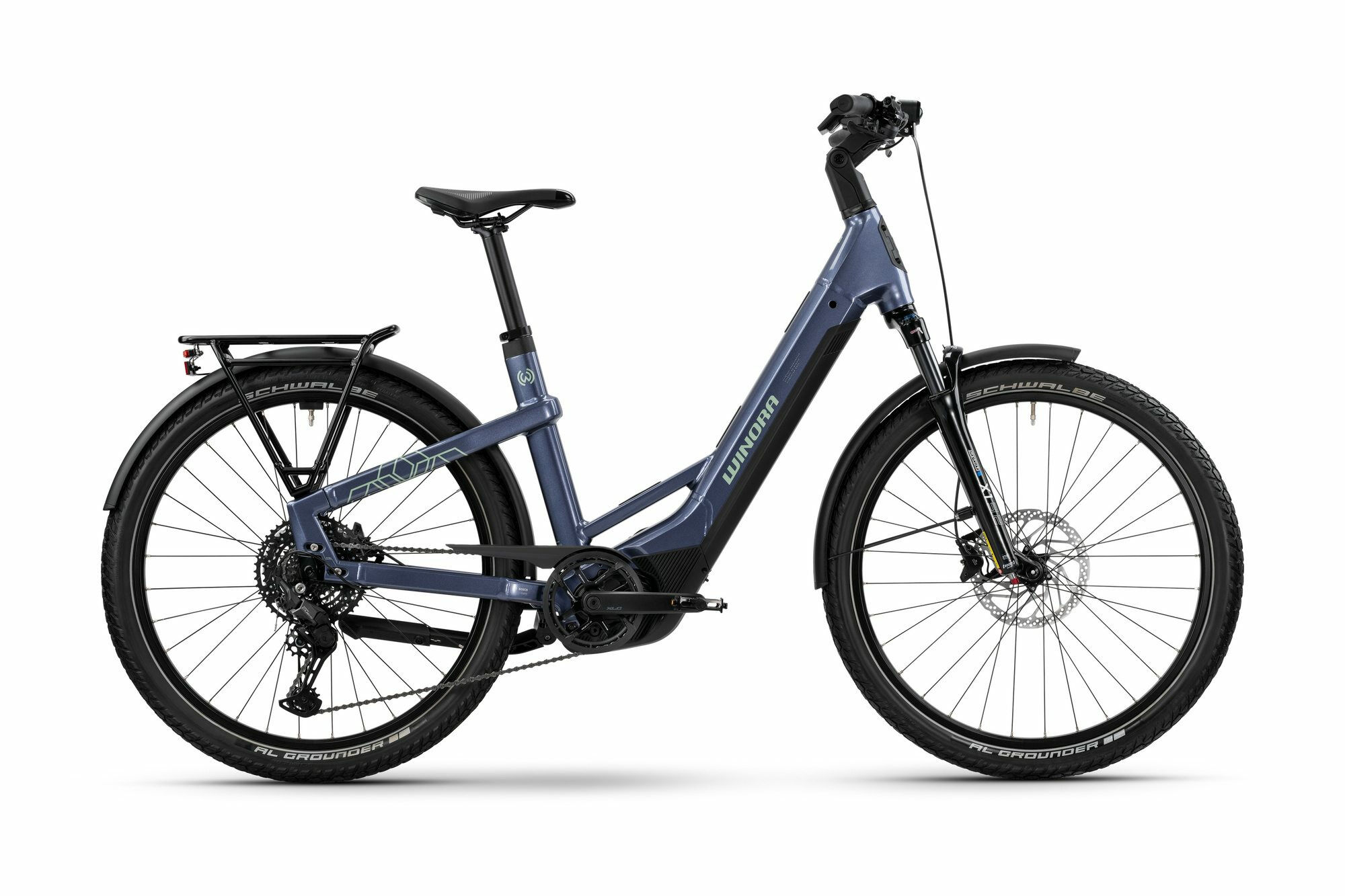 Winora YAKUN X10E LOW - 27;5" 600 Wh - night purple-gloss