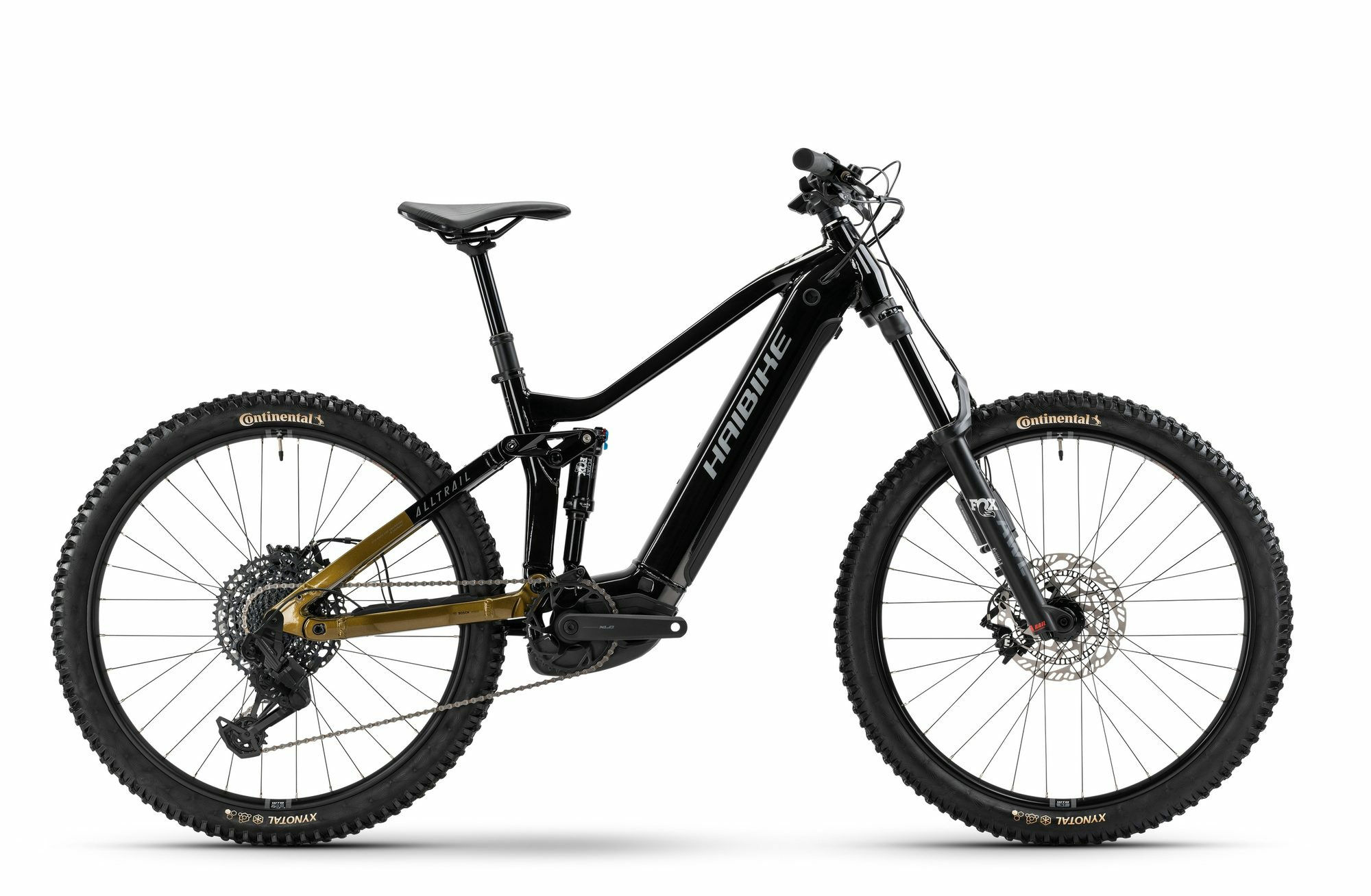 Haibike ALLTRAIL 10.5 ABS - 27;5" 800 Wh - black/ninja gold/grey glänzend