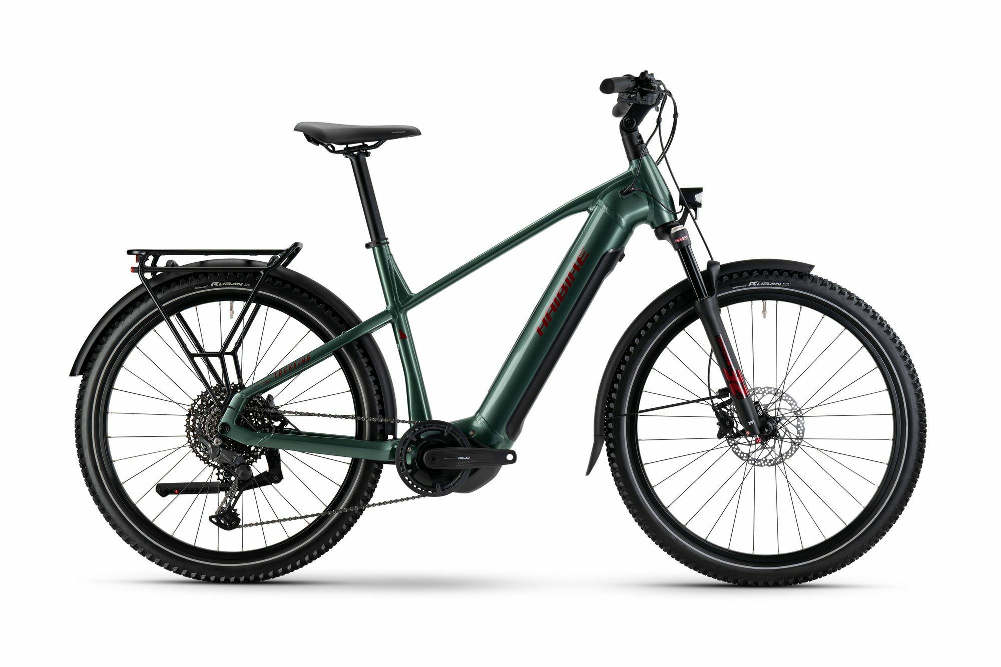 Haibike TREKKING 5 - 27;5" 720 Wh - olive/red glänzend
