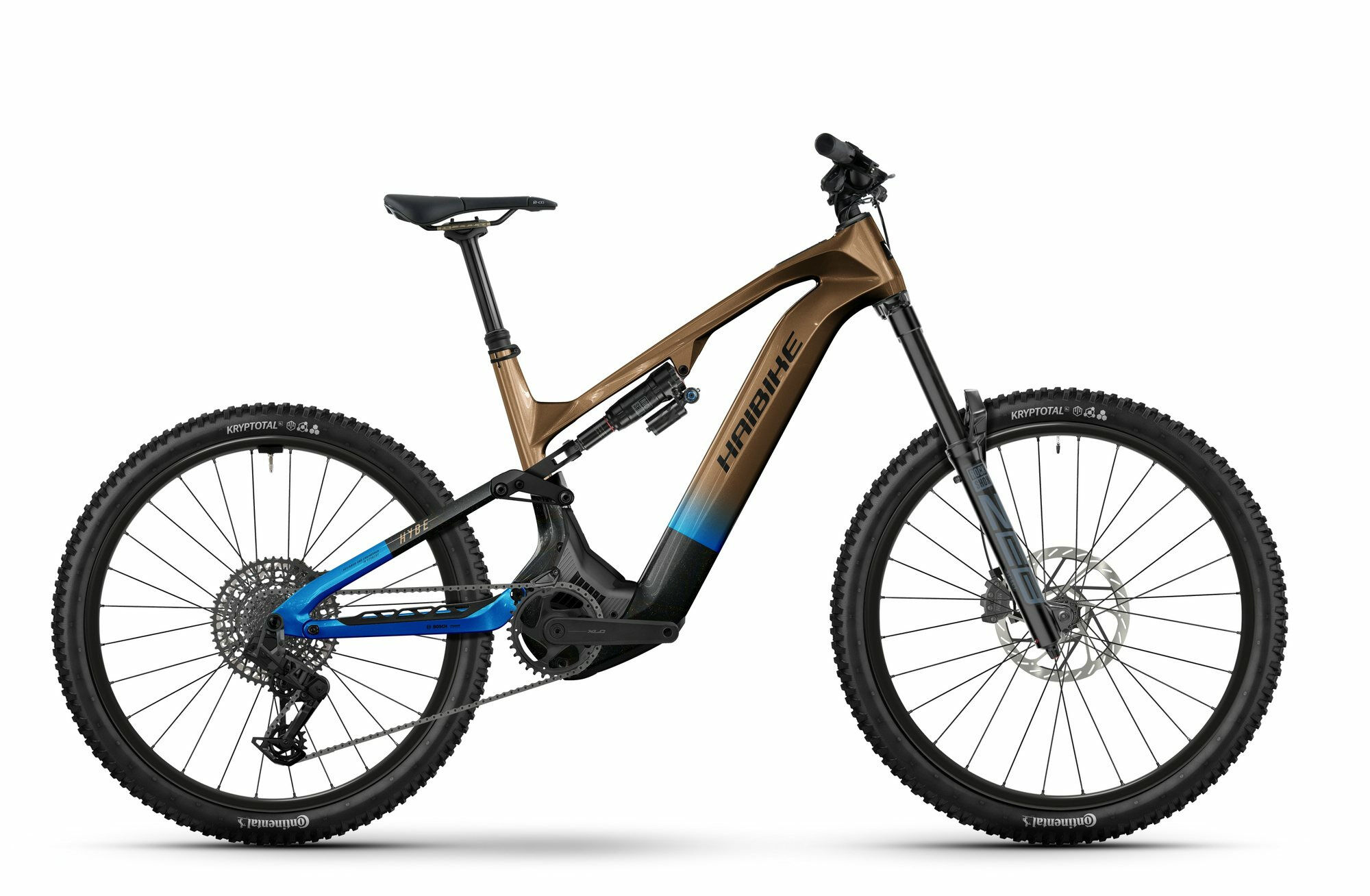 Haibike HYBE CF 9 - 29"/27;5" 800 Wh - bronze/azure/black glänzend