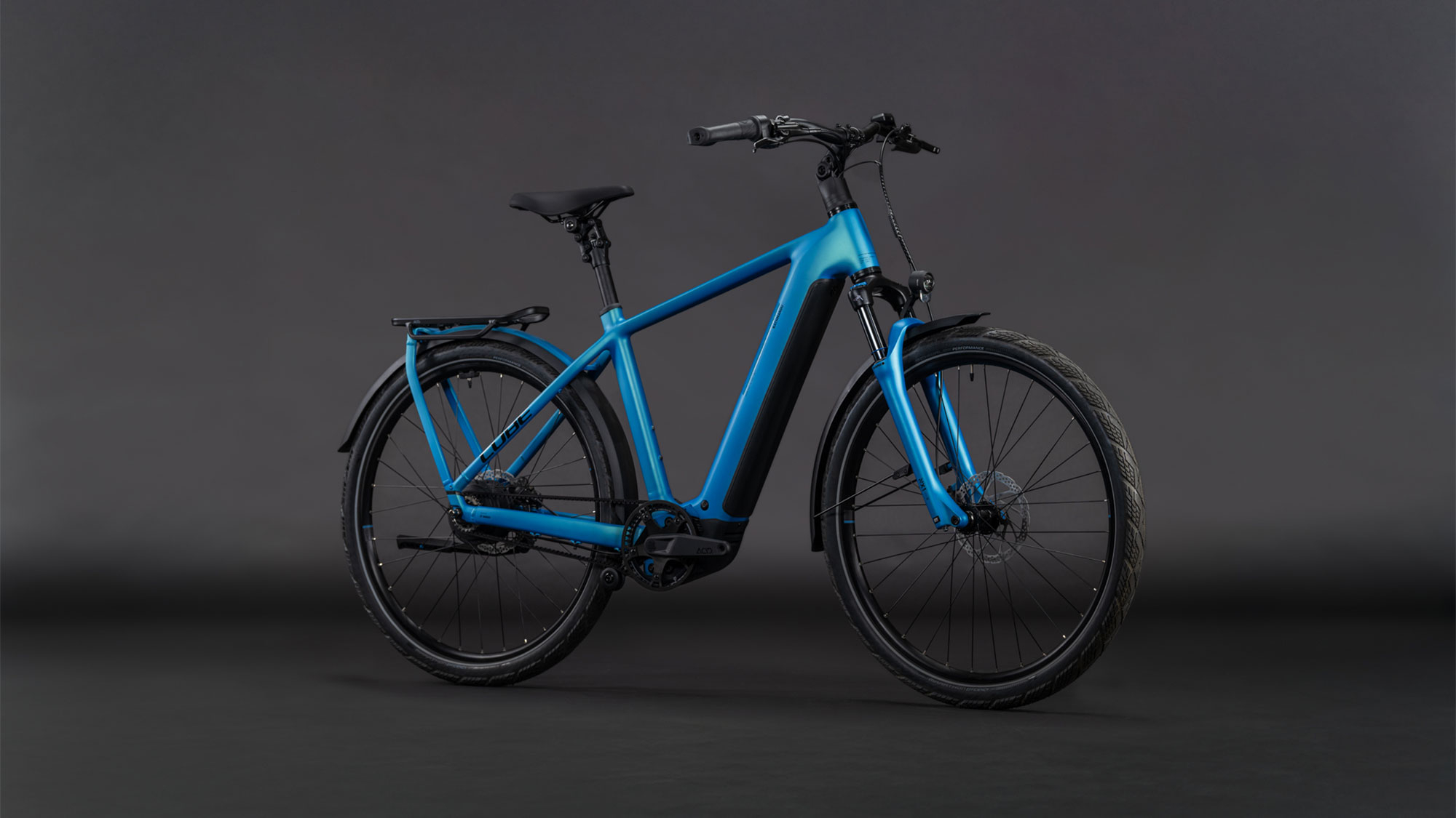 Cube Kathmandu Hybrid Comfort PRO 800 2026 | azure´n´black | 50 cm | E-Cityräder – Bild 2