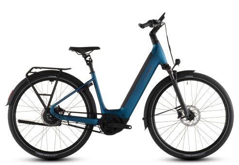 Cube Supreme Hybrid Deluxe PRO 600 Wave 2026 | electricblue´n´chrome | 46 cm | E-Cityräder
