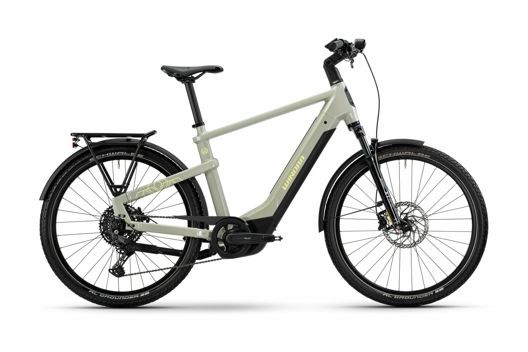 Winora YAKUN X10 HIGH - 27;5" 800 Wh - ivory green-gloss