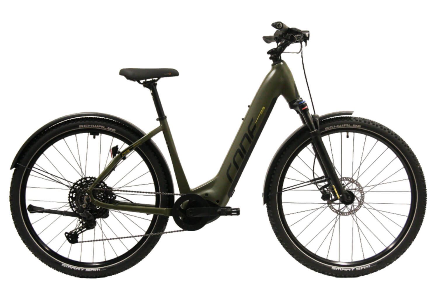 CONE eCross IN 3.0 Wave 750Wh Dunkelgrün/Schwarz 55 cm