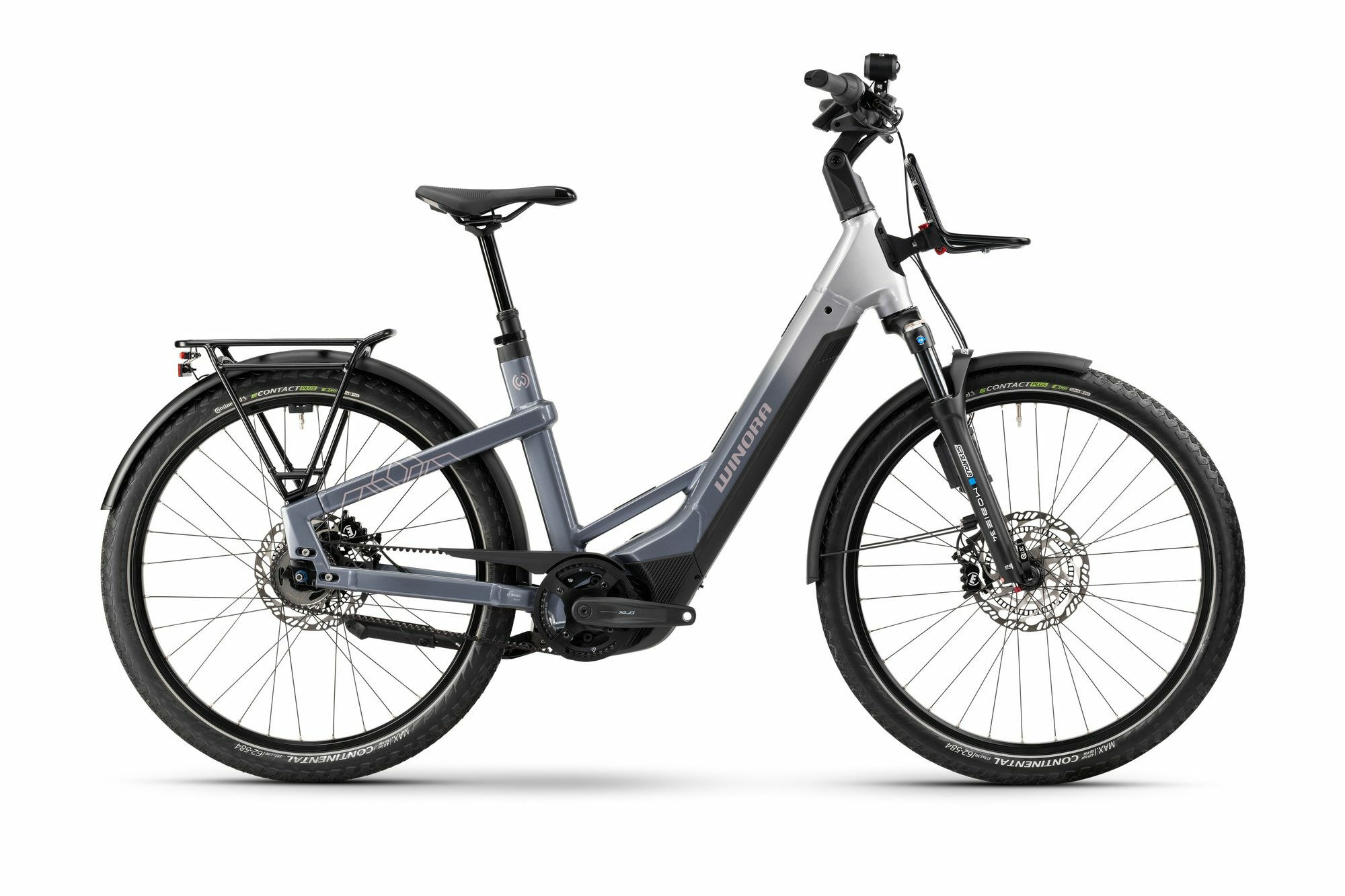 Winora YAKUN R5 PRO ABS LOW - 27;5" 800 Wh - downtown/haze grey-gloss