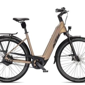 KTM Macina City 810 BELT Wave 2026 | olive pearl matt/black orange | 43 cm | E-Cityräder
