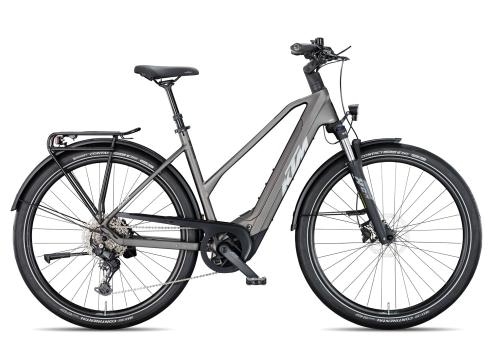 KTM Macina Gran 830 Trapez 2026 | machine grey matt/silver blue | 46 cm | E-Trekkingräder