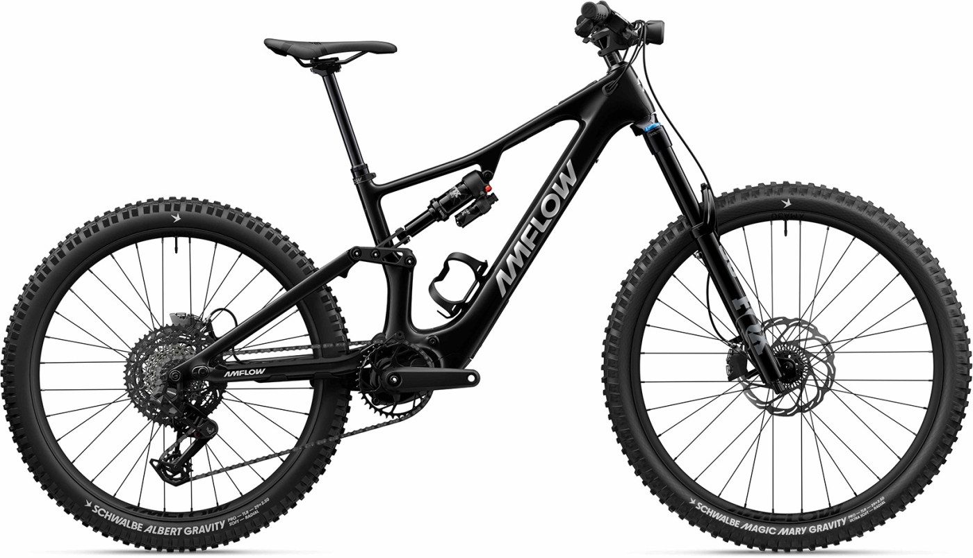 E-Mountainbike - Amflow PX Carbon schwarz - 43 cm
