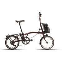 Brompton New C line Electric High - 16 Zoll 345Wh 4K Faltrad - Red Plum