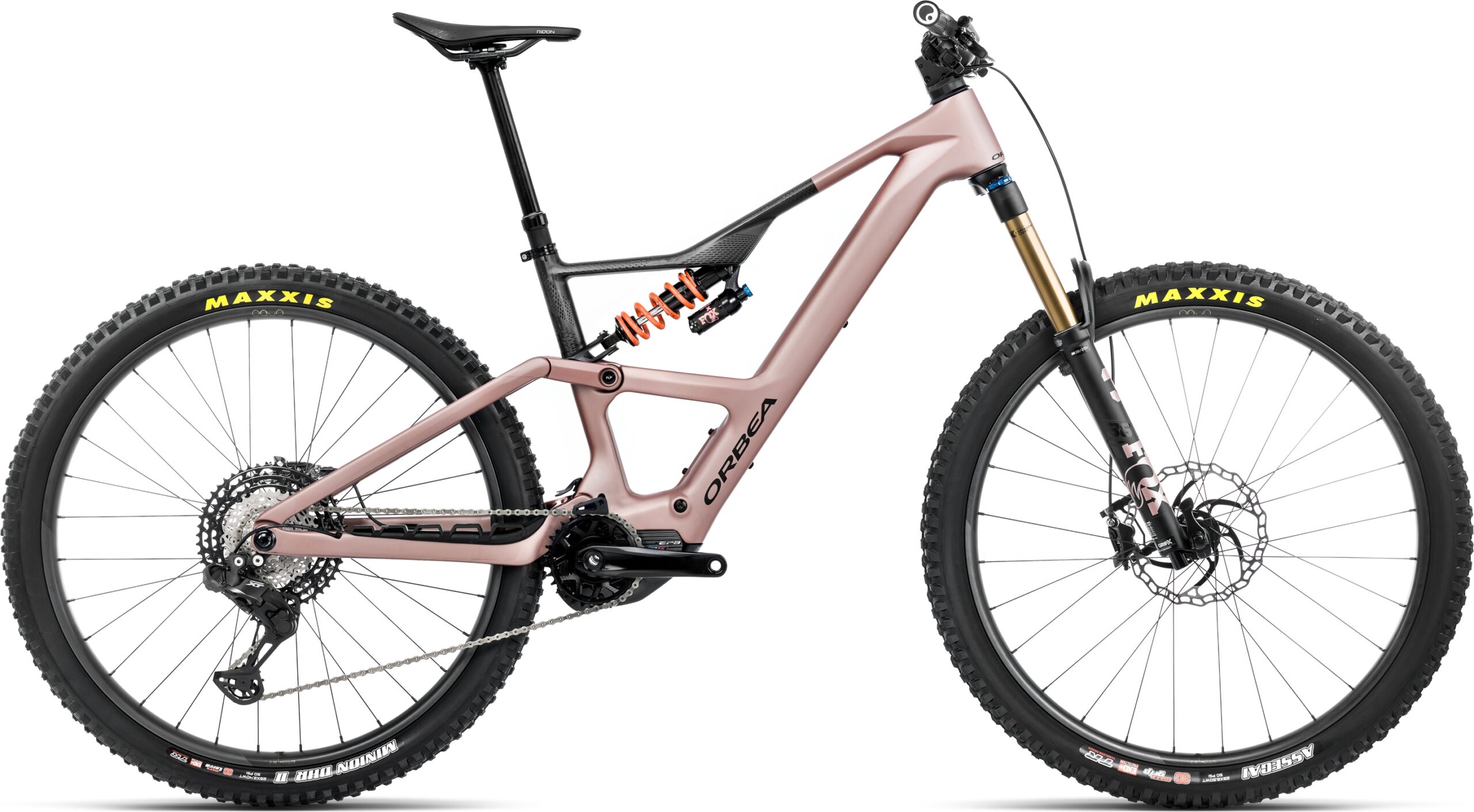 Orbea Rise LT M-TEAM 630Wh - 2025 - Desert Rose - Carbon Raw (Matt) | M