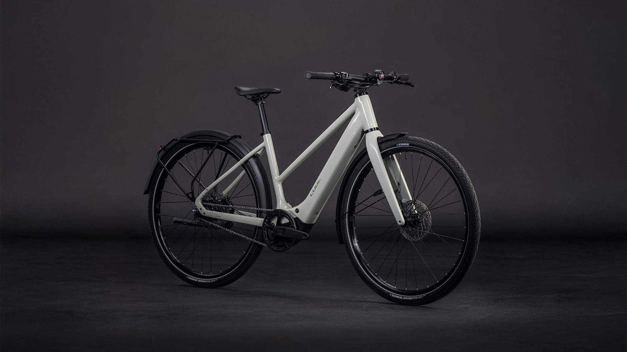 Cube Editor Hybrid SLX 400X FE Trapez 2026 | reedbeige´n´chrome | 58 cm | E-Cityräder – Bild 2
