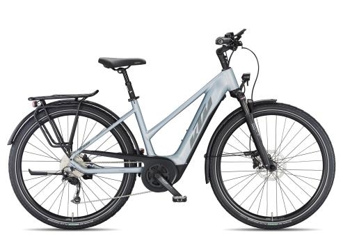 KTM Macina Tour P510 Trapez 2025 | azzurro silver matt/grey blue | 56 cm | E-Trekkingräder