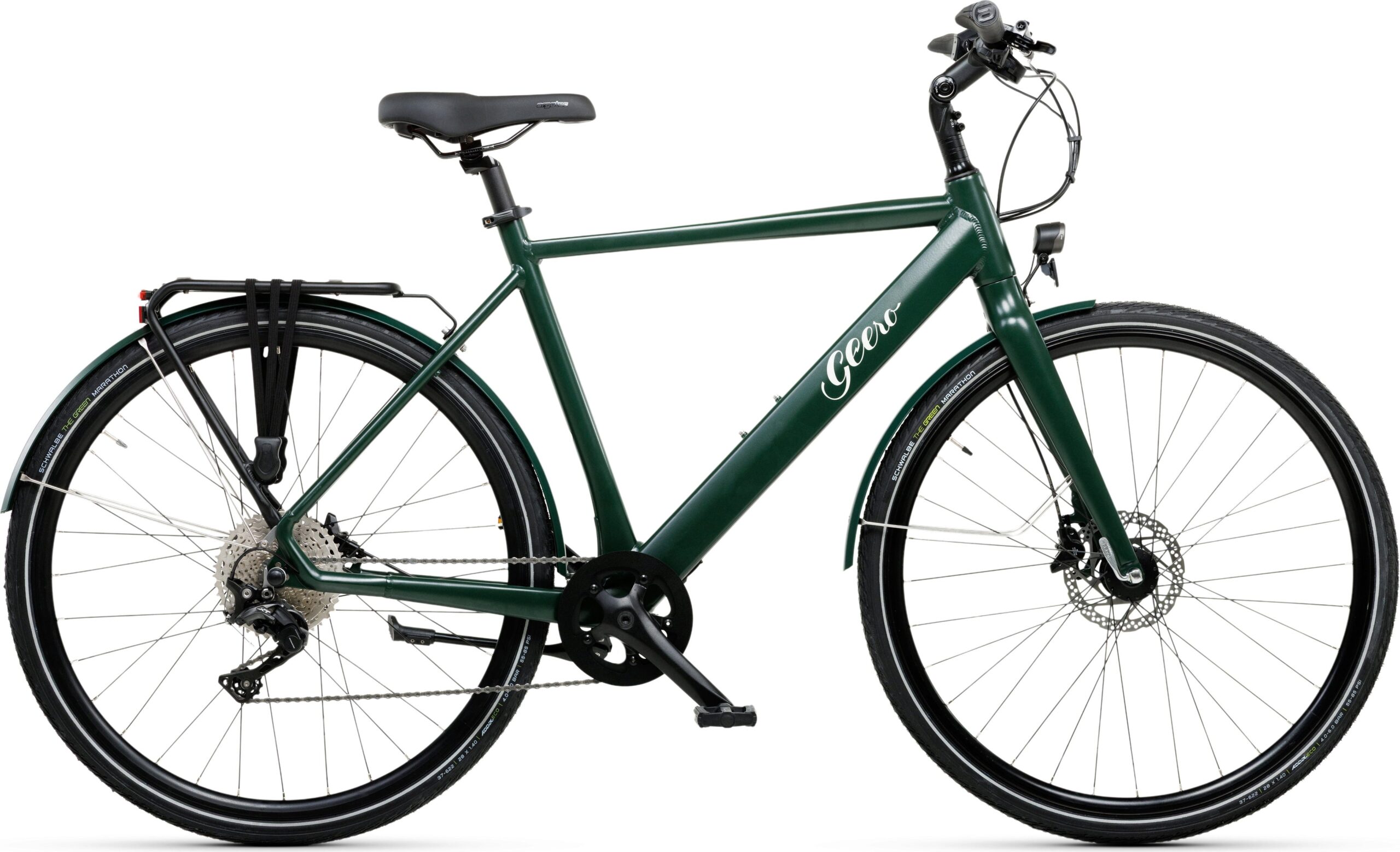 Geero FLEX E-Bike Pine 54 - schwarz & LC Display - gerader Lenker