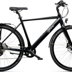 Geero FLEX E-Bike Vinyl 54 - schwarz & OLED Display - gerader Lenker
