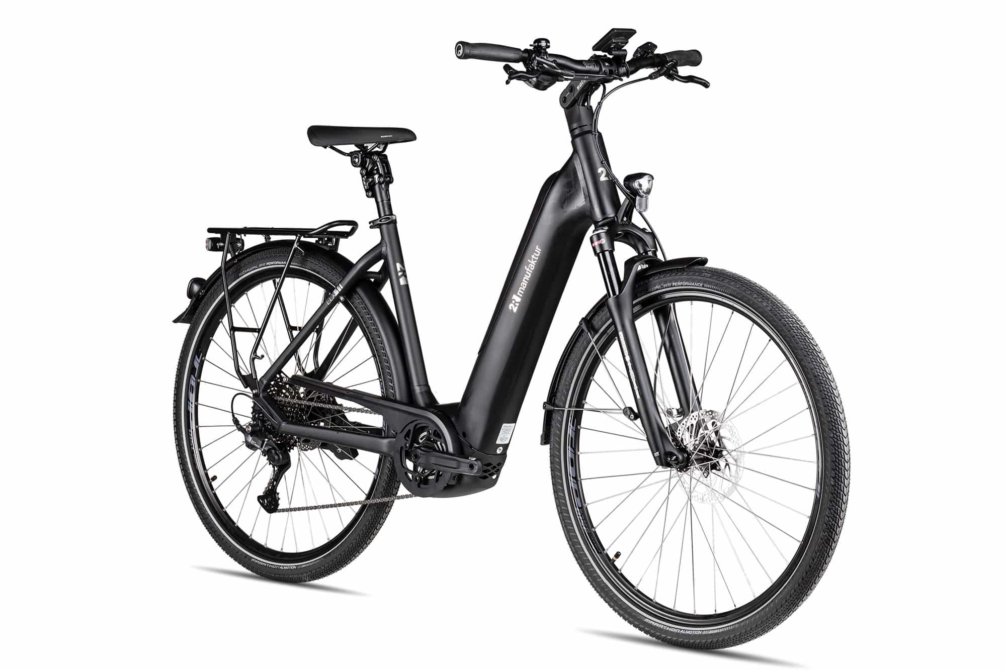 2R Manufaktur ELX 11 Wave | black matt/brushed silver | 56 cm | E-Trekkingräder – Bild 2