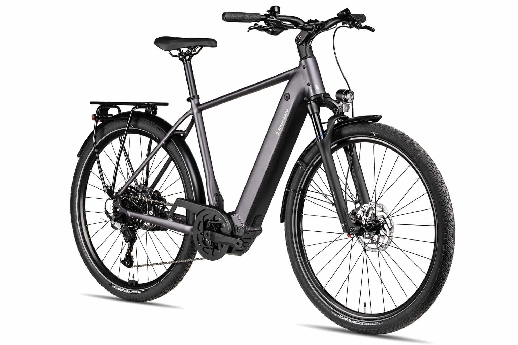 2R Manufaktur Modena PX 800 | metallic grey matt | 60 cm | E-Trekkingräder – Bild 2