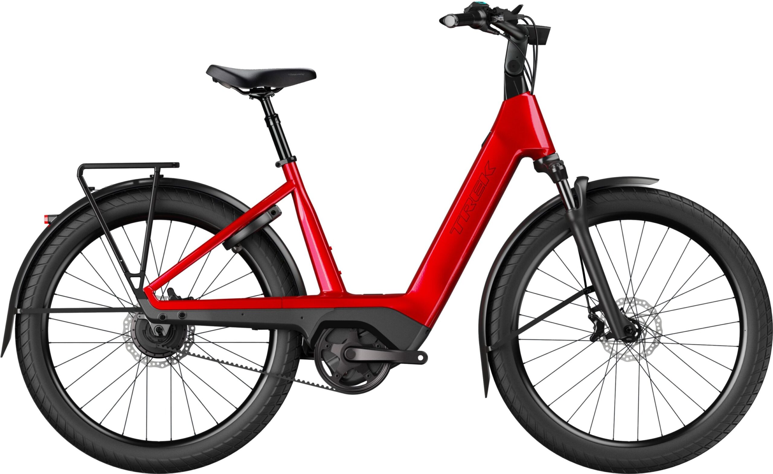 Trek Charter+ 4 Enviolo Belt 800Wh Lowstep - 2027 - Fury Red | M