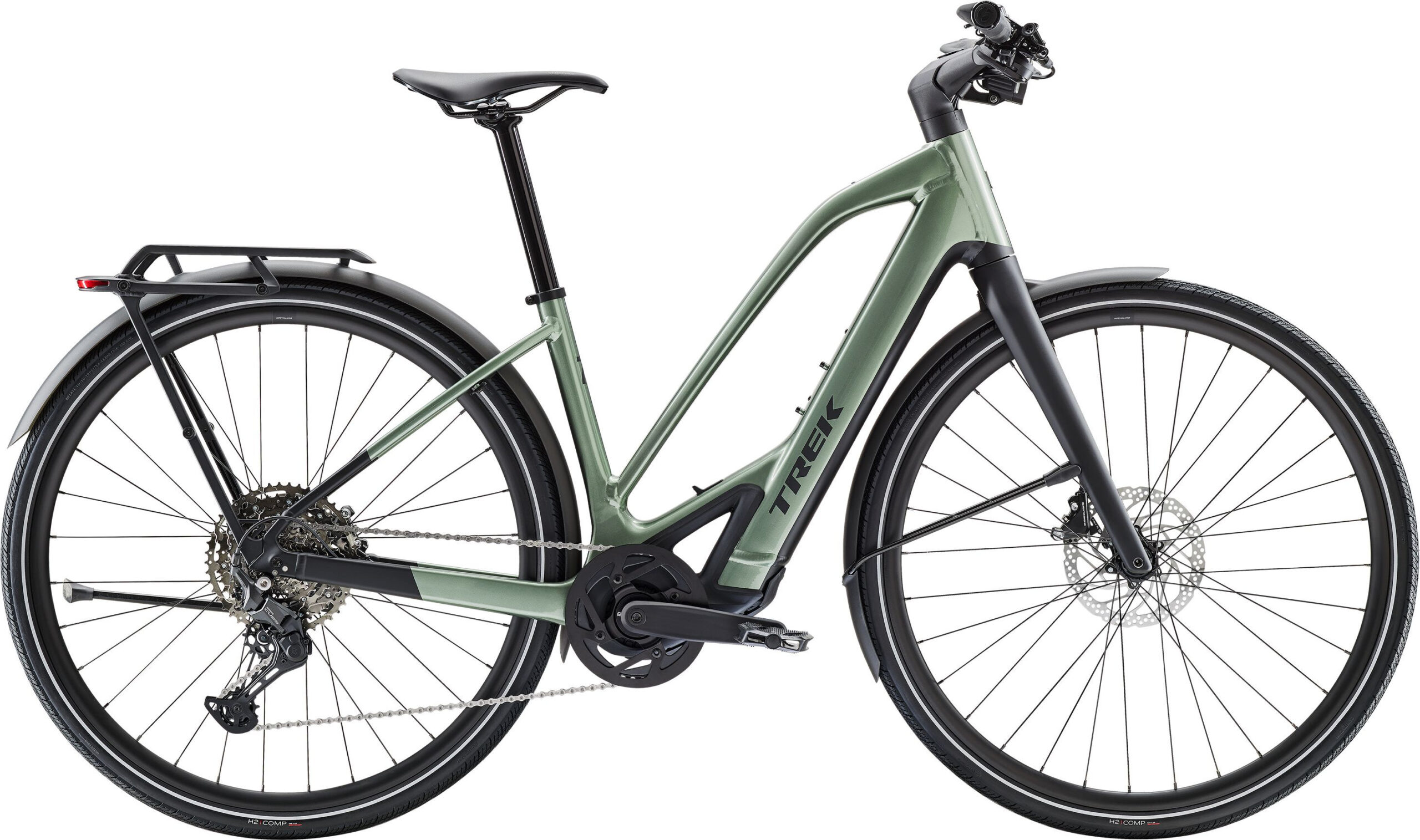 Trek FX+ 7 Midstep - 2027 - Lichen Green Gloss | XS