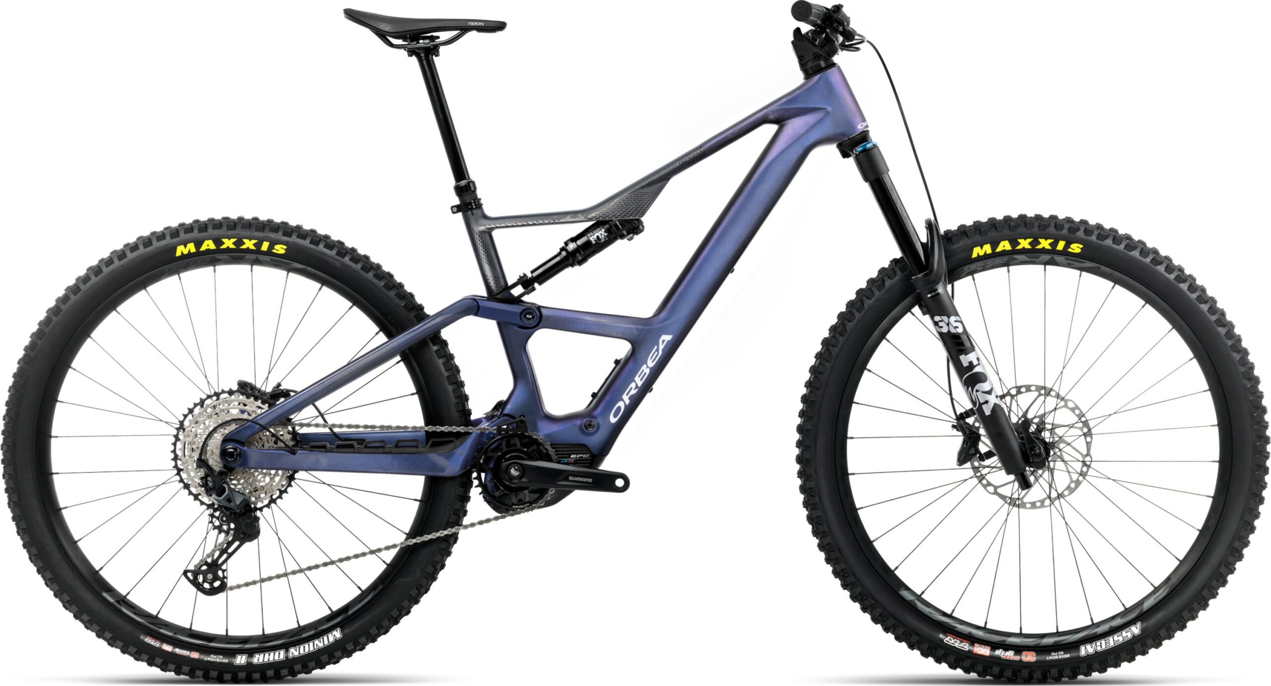 Orbea Rise LT M20 630Wh - Tanzanite Carbon View - Carbon Raw (Matt) | S