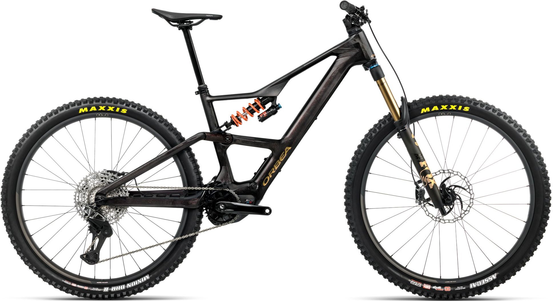 Orbea Rise LT M-TEAM XT Di2 630Wh - 2025 - Cosmic Carbon View - Golden Sand (Gloss) | L