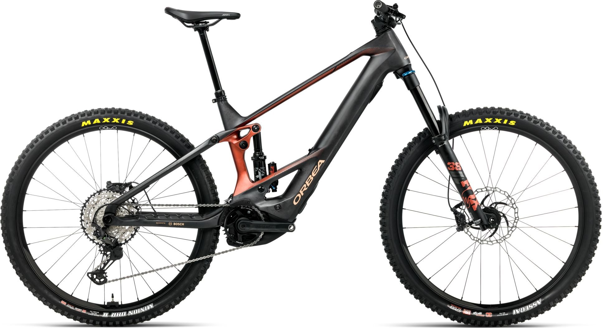 Orbea Wild M10 Mullet - 2026 - Diamond Carbon View (Matt) - Mars Red (Gloss) | S