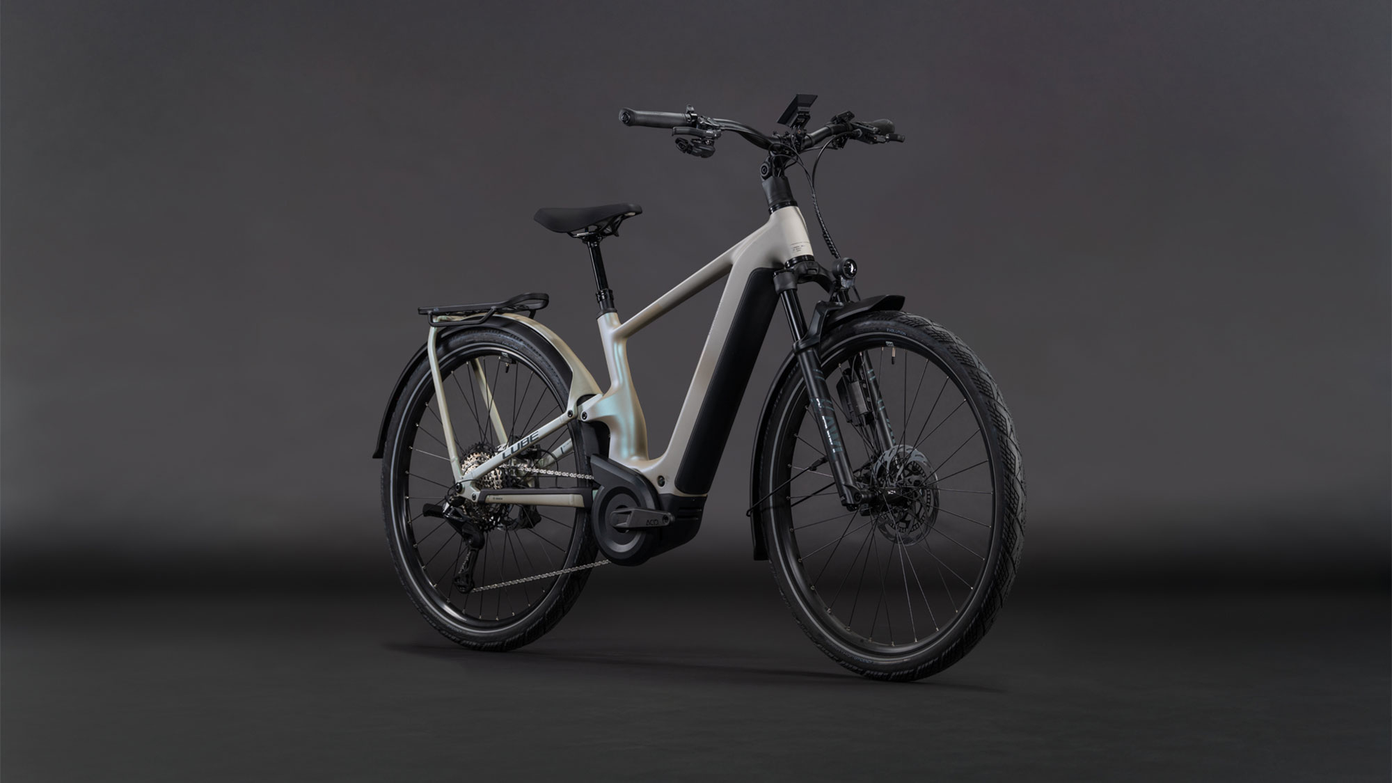 Cube Kathmandu Hybrid ONE11 HPC SLT 800 2026 | glintsand´n´oatgrey | 54 cm | E-Trekkingräder – Bild 2
