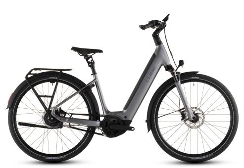 Cube Supreme Hybrid Deluxe PRO 600 Wave 2026 | quicksilver´n´grey | 46 cm | E-Cityräder