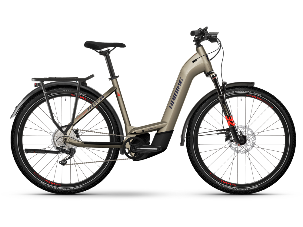 Haibike Trekking 8 Low | Trekking E-Bike | 27,5" | 750Wh Bosch CX | sand Größe: 54 cm