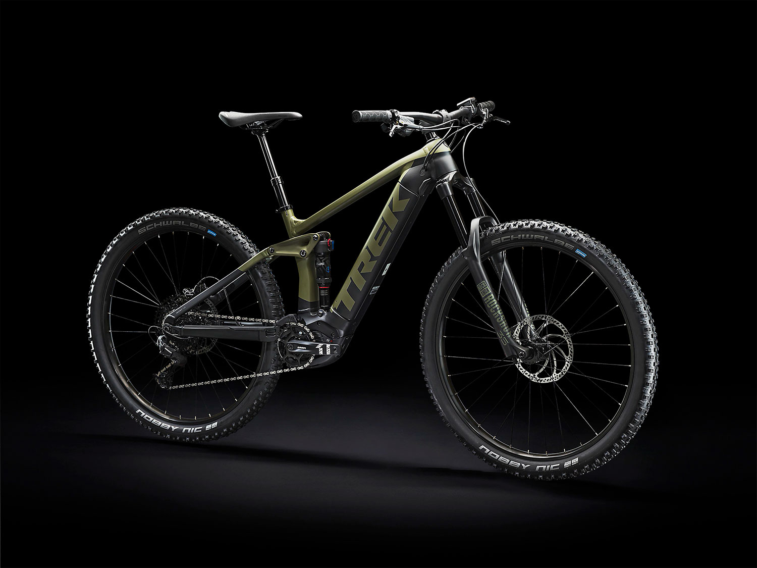 Trek Rail 5 625 | matte olive grey/trek black | 17.5 Zoll | E-Bike Fully – Bild 2