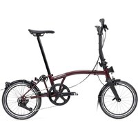 Brompton P Line - Typ M - 16 Zoll 4K Faltrad - Red Plum