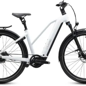 Cube Kathmandu Hybrid Deluxe Pro 800 metallicwhite´n´chrome Trapeze 2027 50 cm