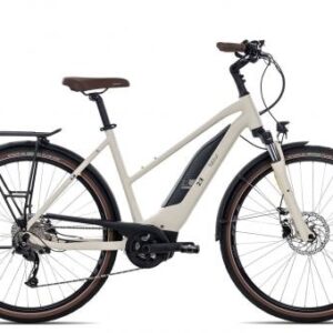 2R Manufaktur ELO 9 Trapez | creme matt/white/grey | 56 cm | E-Trekkingräder