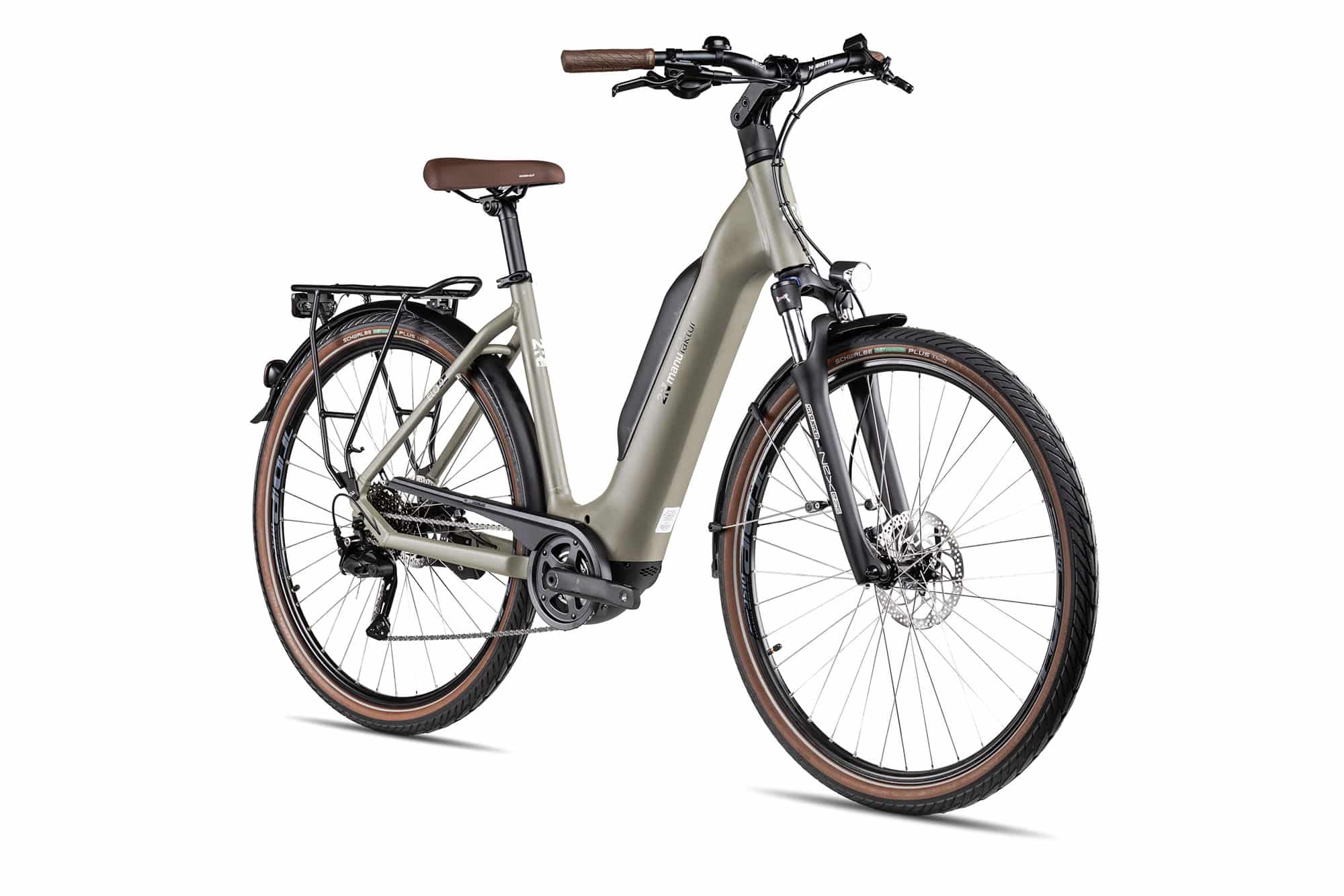 2R Manufaktur ELO 9 Wave | moosgrau matt/black/perlweiss | 56 cm | E-Trekkingräder – Bild 2