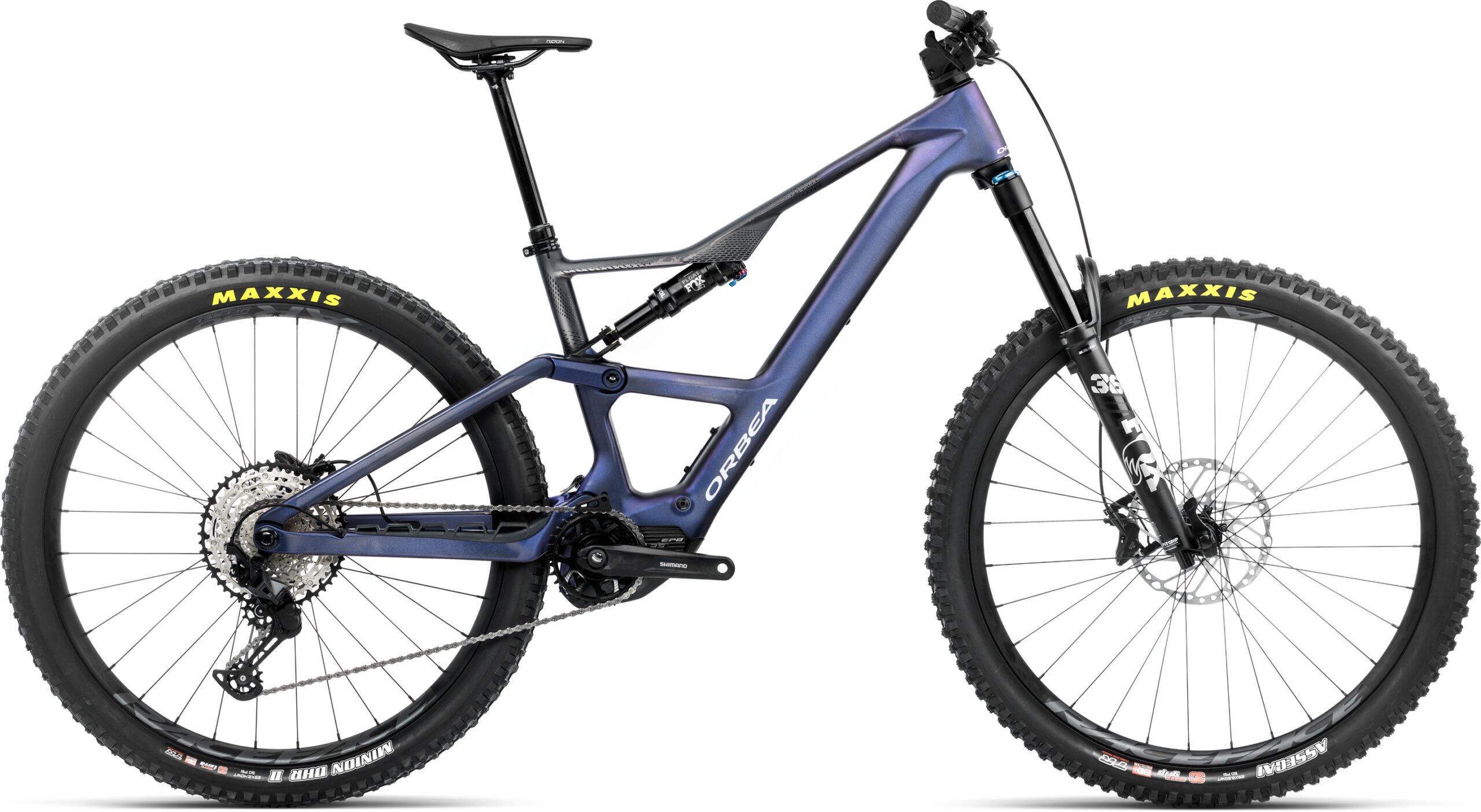 Orbea Rise LT M20 630Wh - 2025 - Tanzanite Carbon View - Carbon Raw (Matt) | XL
