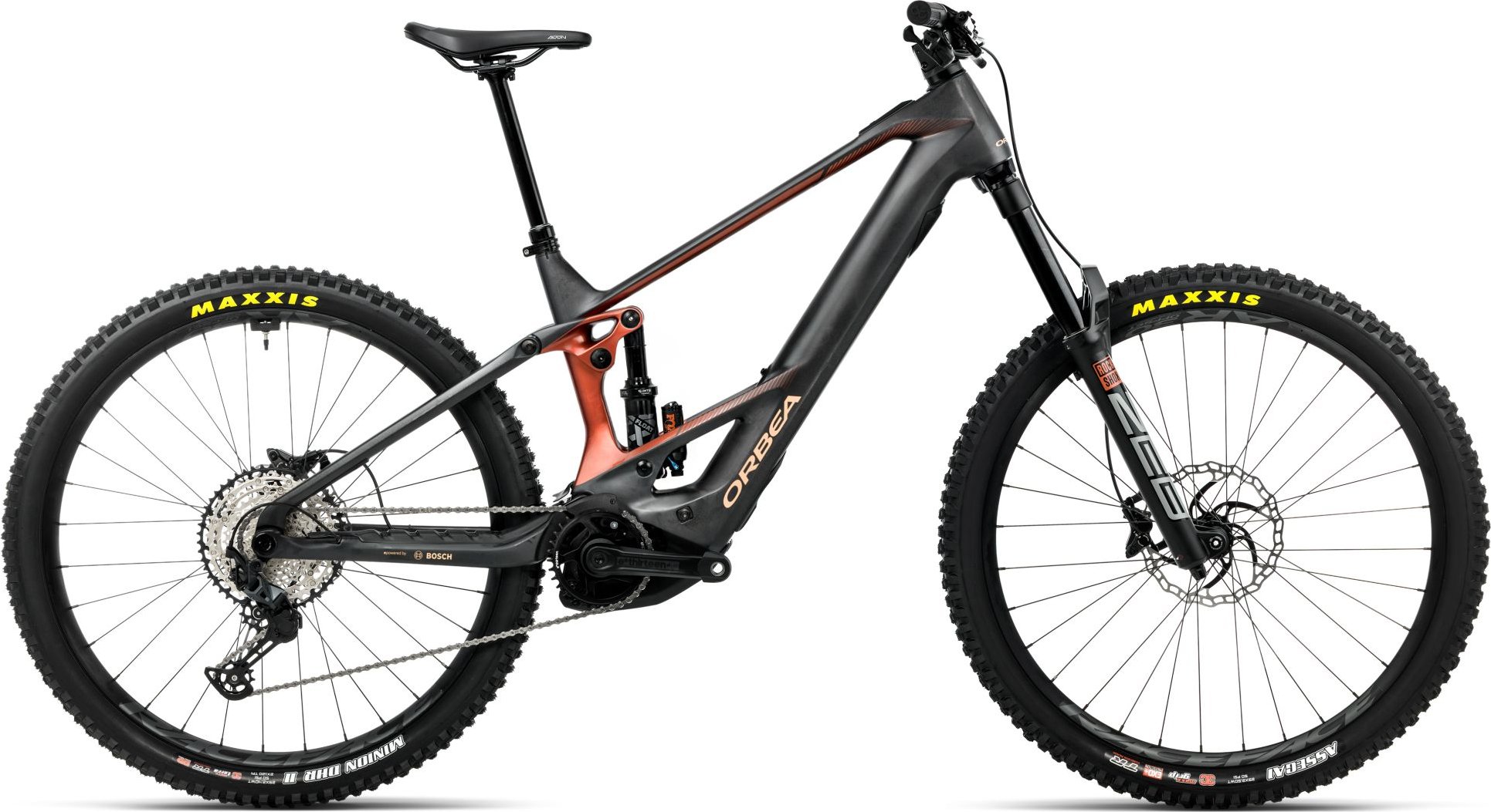 Orbea Wild M20 - 2026 - Diamond Carbon View (Matt) - Mars Red (Gloss) | M