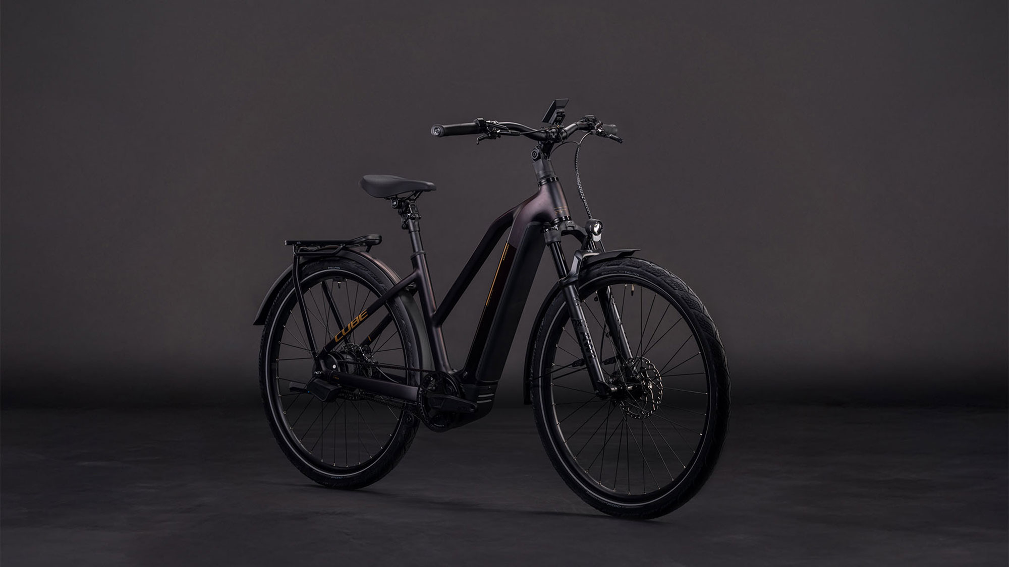 Cube Kathmandu Hybrid Comfort SLX 800 Trapez 2026 | solareclipse´n´gold | 46 cm | E-Cityräder – Bild 2