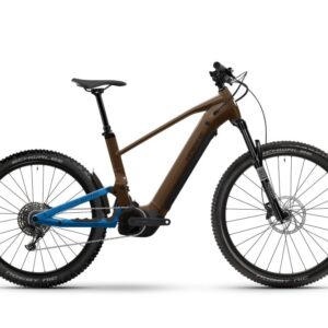 Haibike AllTrail 6 High | E-MTB Fully | 29/27.5" | 800Wh Bosch CX | leather / platinum blue Größe: 50 cm