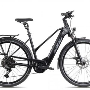 KTM Macina Style Pro Trapez 2025 | black matt/grey lime green | 46 cm | E-Trekkingräder