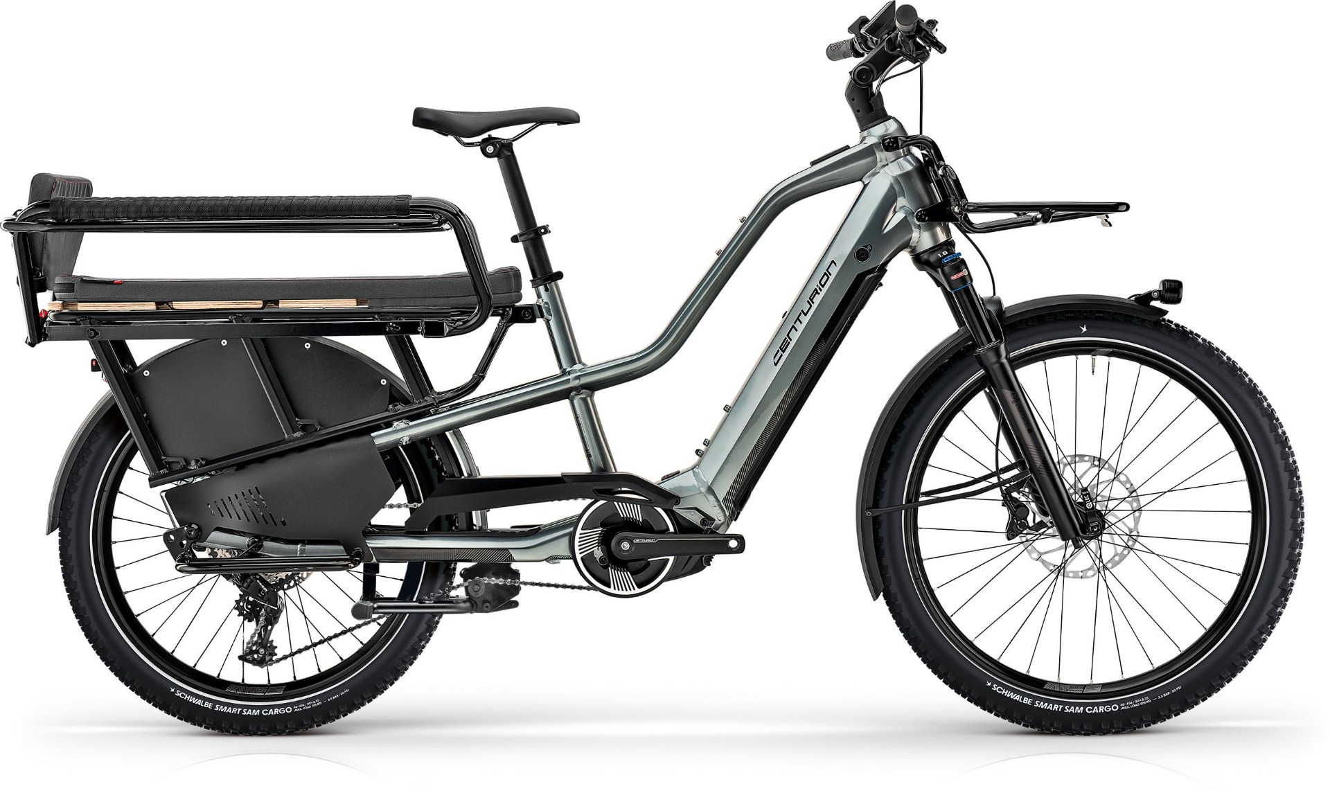 Centurion Vario R960i MTB | E-Lastenrad | 26/24" | 625Wh | Bosch Cargo | schiefer Größe: 44 cm