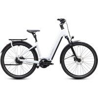 Cube Kathmandu Hybrid Deluxe Pro 800 - 28 Zoll 800Wh Enviolo Wave - metallicwhite´n´chrome