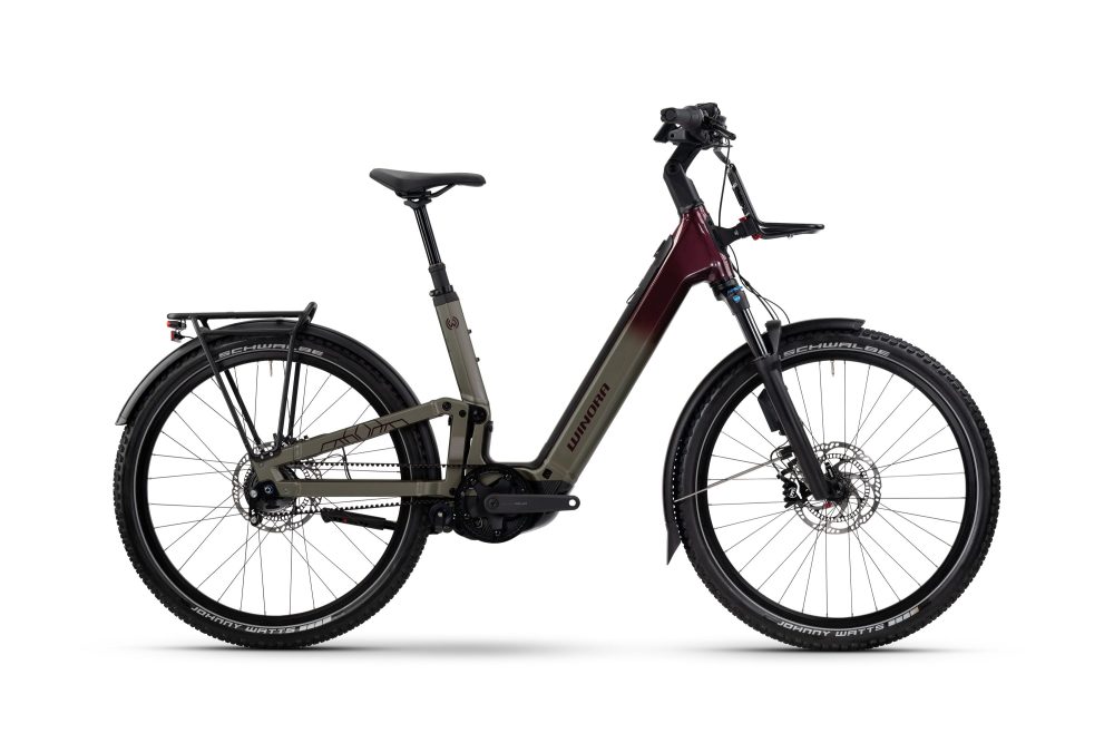 Winora Sinus FS R5f Pro Low | E-MTB Fully | 27.5" | 800Wh Bosch CX | sand / deep red Größe: 48 cm