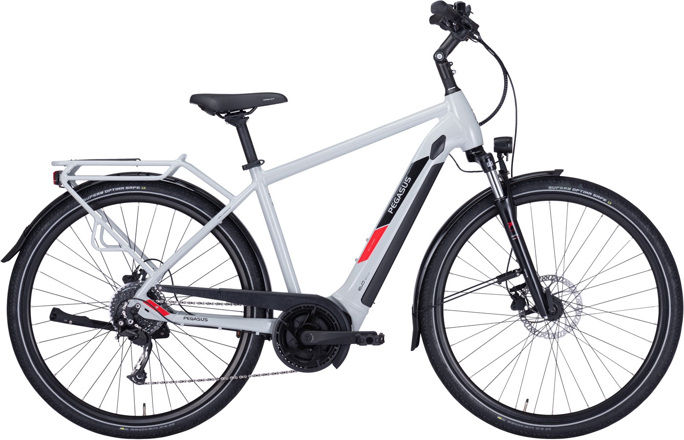 E-Bike - Pegasus Solero Evo 9 Herren grau - 50 cm