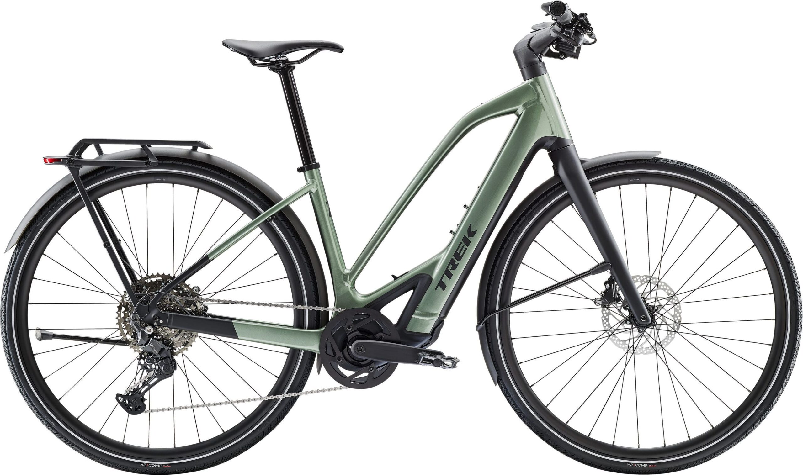 Trek FX+ 7 Midstep - Lichen Green Gloss | S