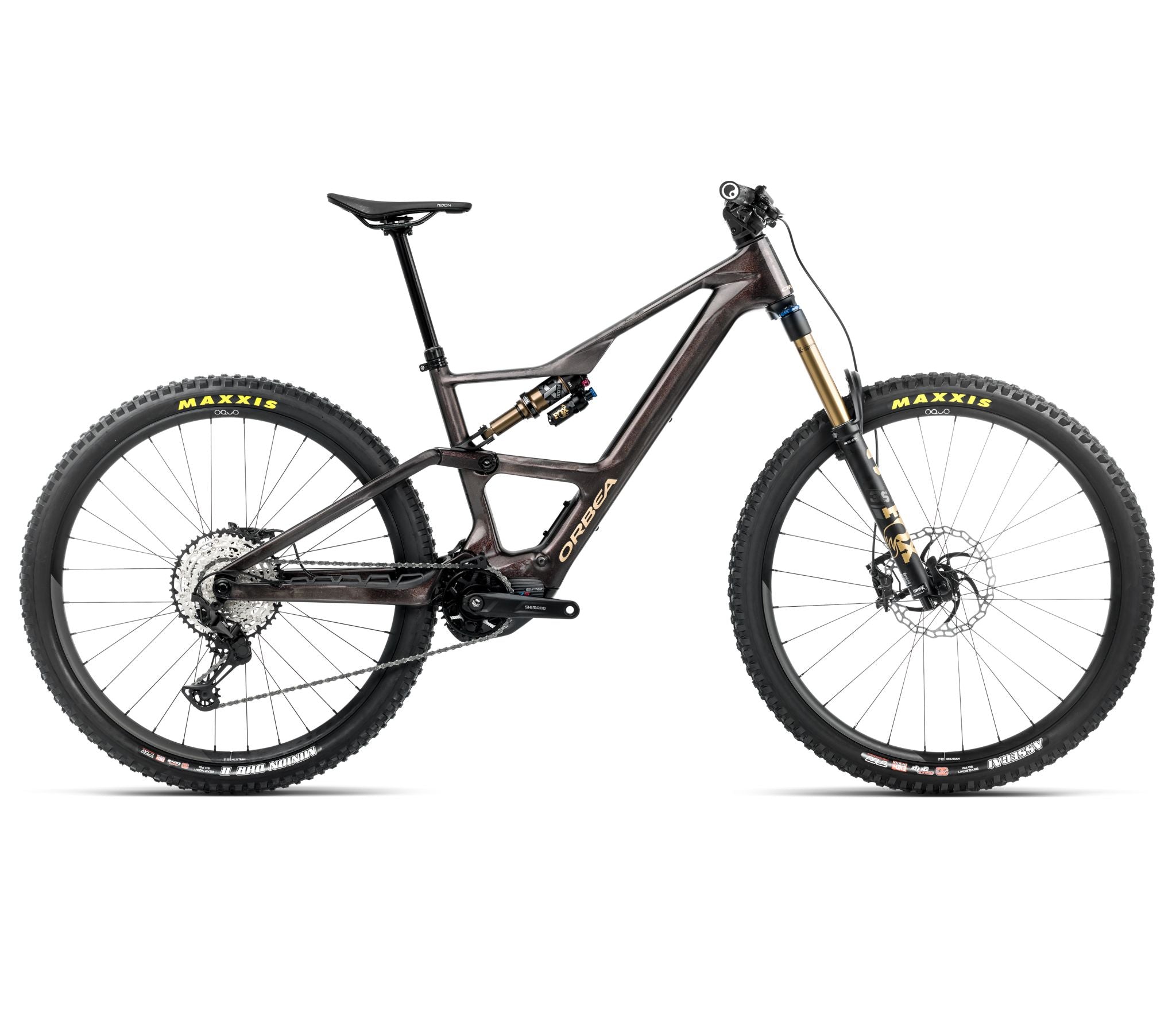 Orbea RISE LT M10 630W Cosmic Carbon View - Golden Sand XL