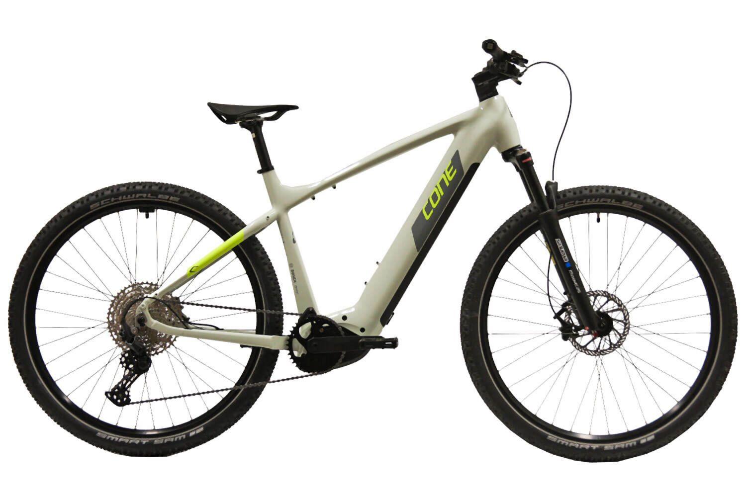 CONE eTrail IN 3.0 Gent 625Wh Grau-Schwarz / Gelb 49 cm