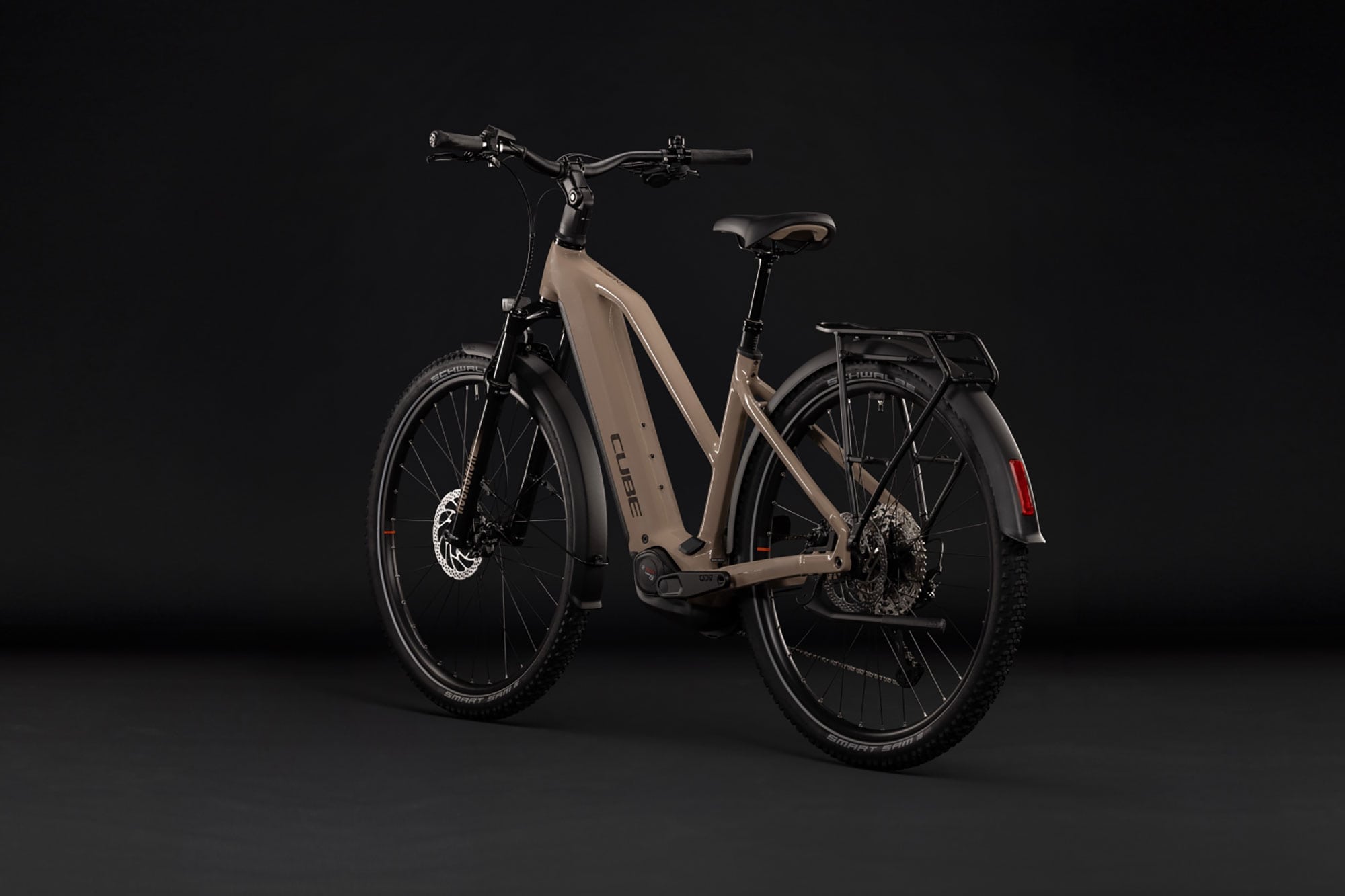 Cube Nuride Hybrid Pro 800 Trapez 2027 | cappuccino´n´black | 46 cm | E-Trekkingräder – Bild 2