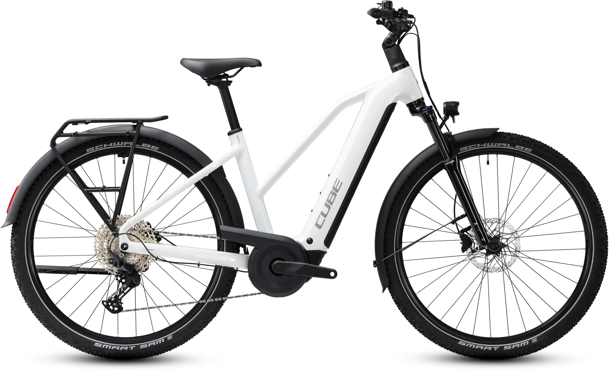Cube Nuride Hybrid Performance 720 metallicwhite´n´grey Trapeze 2027 46 cm