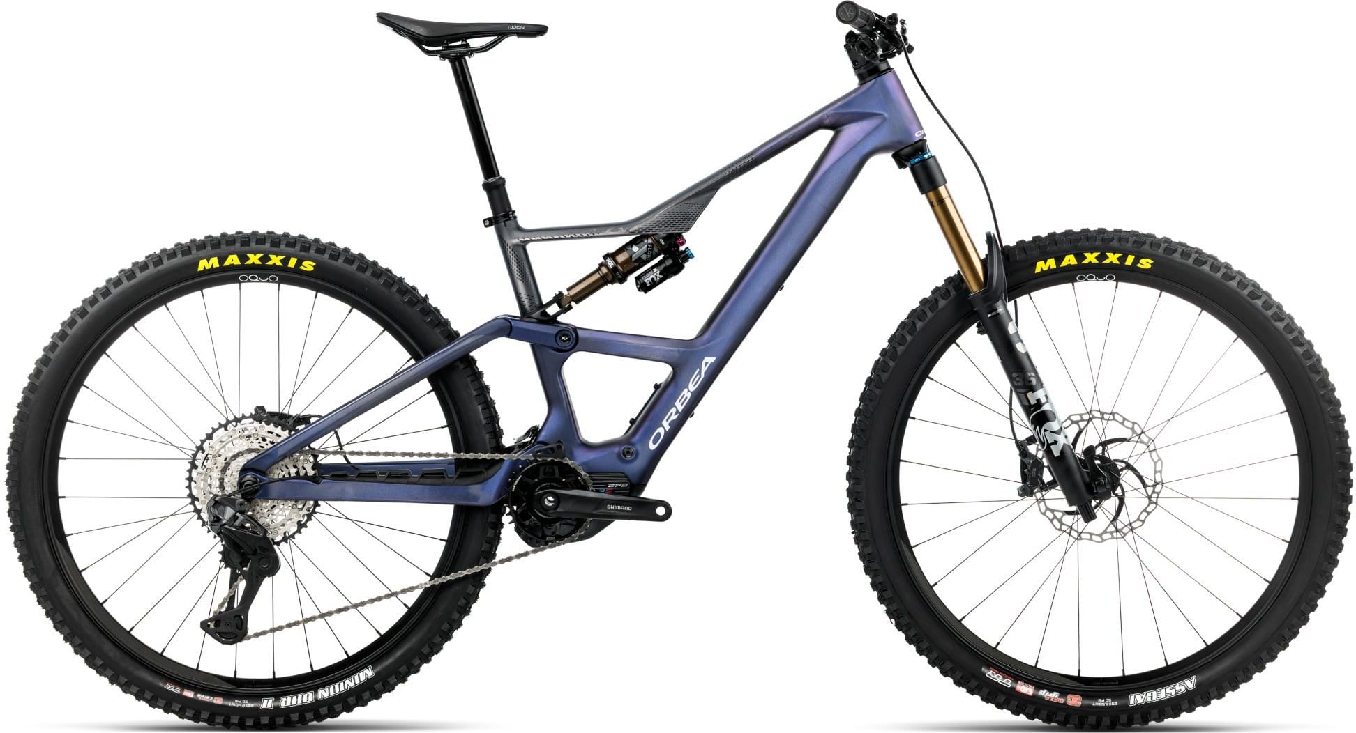 Orbea Rise LT M10 630Wh - 2026 - Tanzanite Carbon View - Carbon Raw (Matt) | XL